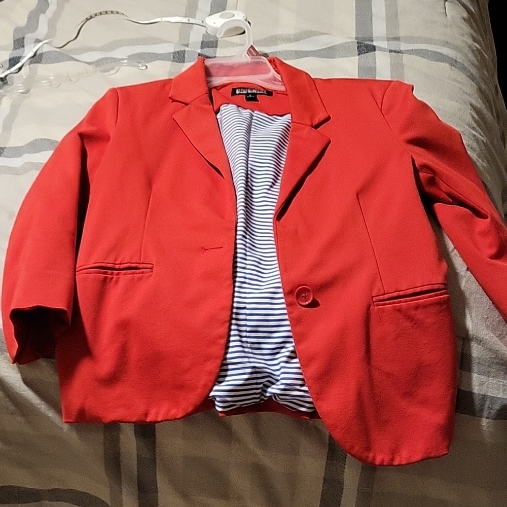 Nicole Miller Casual Blazer Red -L